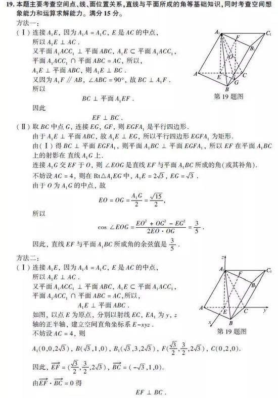 2019年高考数学真题及参考答案（浙江卷）4